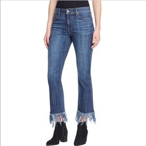 Pistola Tallis High Rise Cropped Fringed Frayed Hem Size 27
